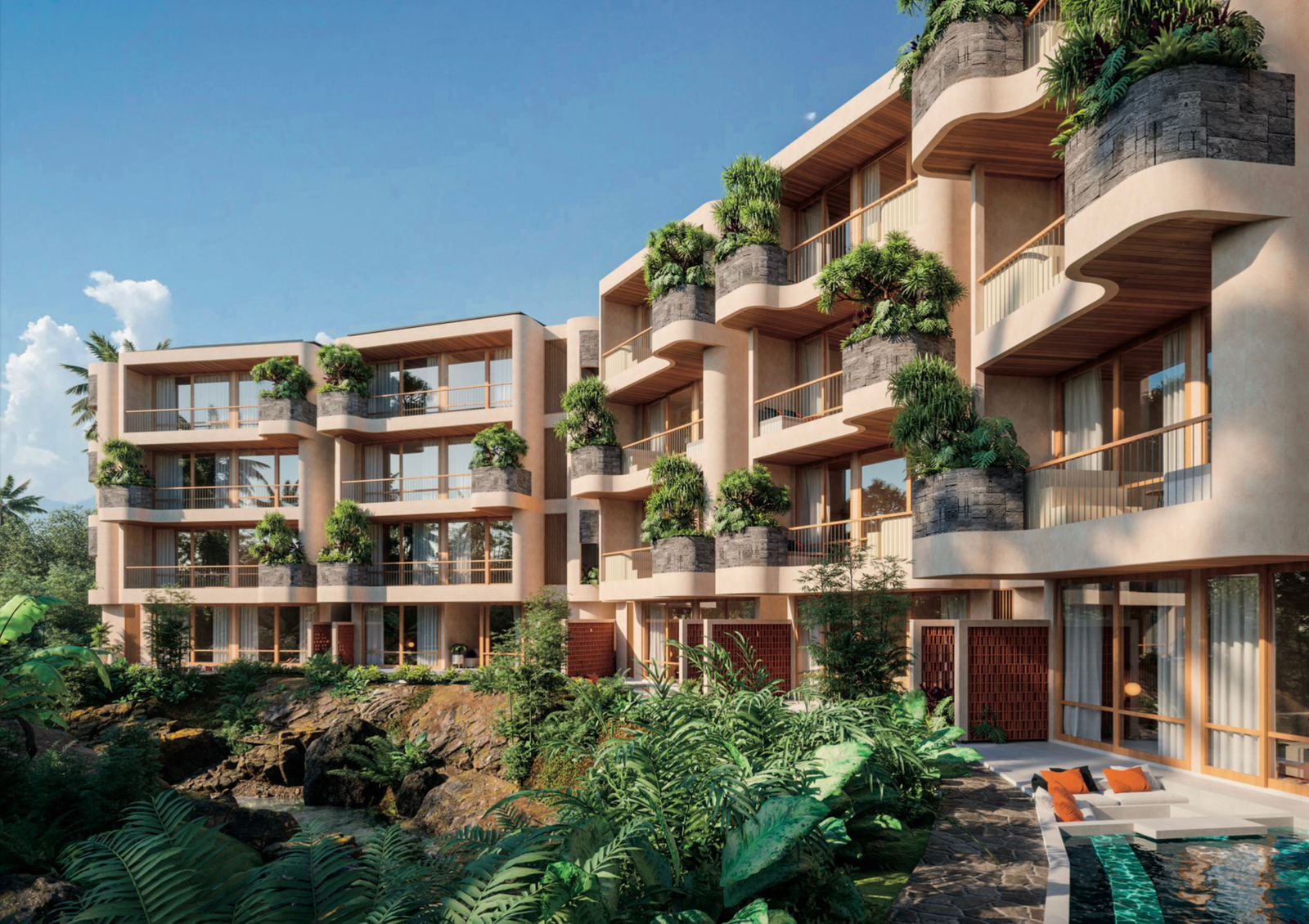 EXCLUSIVE 1/2 BDR VILLA & APARTMENT FOR SALE LEASEHOLD IN CANGGU BE-543 